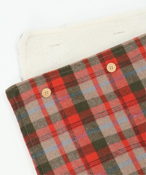 LBC（エルビーシー）の「チェック柄ブランケット（ブランケット・レディース・ブラック/オレンジ系・FREE）」の8枚目の写真