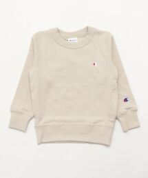 Champion | 【Champion/チャンピオン】ブランドロゴ ワンポイント刺繍 キッズ長袖トレーナー/裏毛長袖スウェット/【100ｃｍ-160ｃｍ】(スウェット)