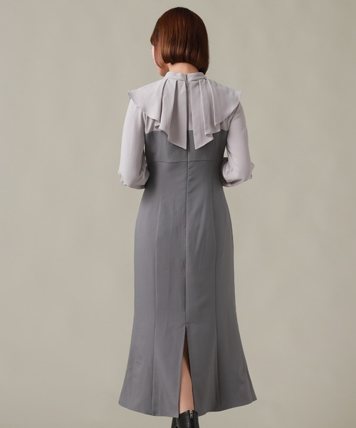 Cheek（チーク）の「長袖フリルドッキングワンピース（ワンピース・レディース・ブラック/グレー・SMALL/MEDIUM）」の20枚目の写真