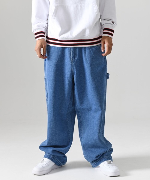 FUBU フブ デニムパンツ ポケット付き ロゴ ウォッシュ加工 コットン ロングパンツ アメカジ ペインターパンツ ワークパンツ(デニムパンツ)| FUBU( フブ)のファッション通販 - ZOZOTOWN FUBU フブ デニムパンツ ポケット付き ロゴ ウォッシュ加工 コットン ロングパンツ アメカジ ペインターパンツ ワークパンツ(デニムパンツ)| FUBU( フブ)のファッション通販 - ZOZOTOWN