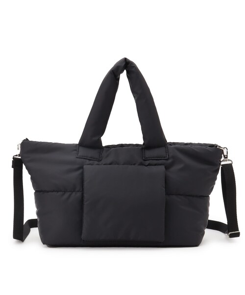 ブラックナイロンキルティングバッグ INDIVI（インディヴィ）の「◇【日本製】ナイロンキルティングバッグ