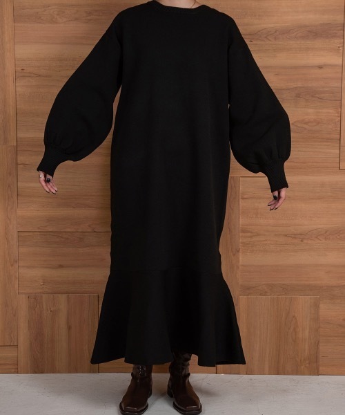 lawgy（ラウジー）の「mermaid design op（ワンピース・レディース・ブラウン/ブラック/アイボリー・FREE）」の12枚目の写真