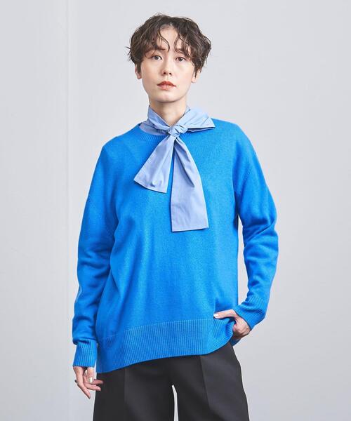【新品未使用⭐︎】ユナイテッドアローズ　カシミヤ混ニット UNITED ARROWS（ユナイテッドアローズ）の「カシミヤ クルーネック