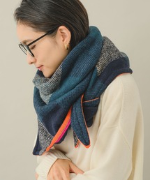 KATHARINE ROSS（キャサリンロス）の「【KATHARINE ROSS】POM COSY BLUE 三角ストール（ストール/ショール）」