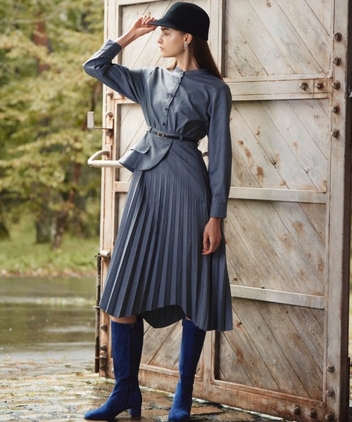 Cheek チーク のワンピース コルセットベルト付きプリーツワンピース 227 5 212 002 を購入できます Archives ワンピース ドレス コルセットベルト付きプリーツワンピース ワンピース Cheek チーク のファッション 当店限定価格の