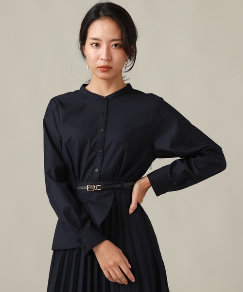 Cheek(チーク)の「コルセットベルト付きプリーツワンピース(ワンピース・レディース・ネイビー/グレー/カーキ・SMALL/MEDIUM)」の17枚目の写真