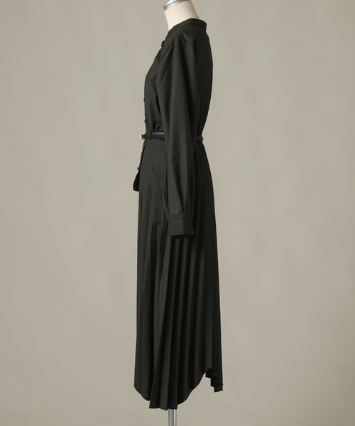 Cheek(チーク)の「コルセットベルト付きプリーツワンピース(ワンピース・レディース・ネイビー/グレー/カーキ・SMALL/MEDIUM)」の14枚目の写真