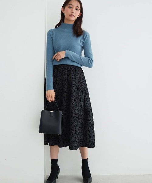 フラワープリントフレアスカート（スカート）｜Edit Sheen（エディット