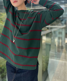 INSCRIRE | 《追加2》【INSCRIRE/アンスクリア】STRIPE LS：カットソー(Tシャツ/カットソー)