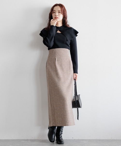 mysty woman（ミスティウーマン）の「【WEB限定】あざとセーラーニット