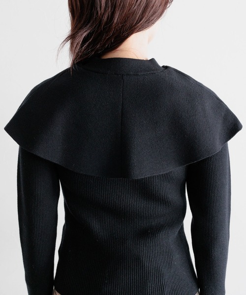 mysty woman（ミスティウーマン）の「【WEB限定】あざとセーラーニット　180170（ニット/セーター・レディース・ブラック/アイボリー/モカ・FREE）」の16枚目の写真