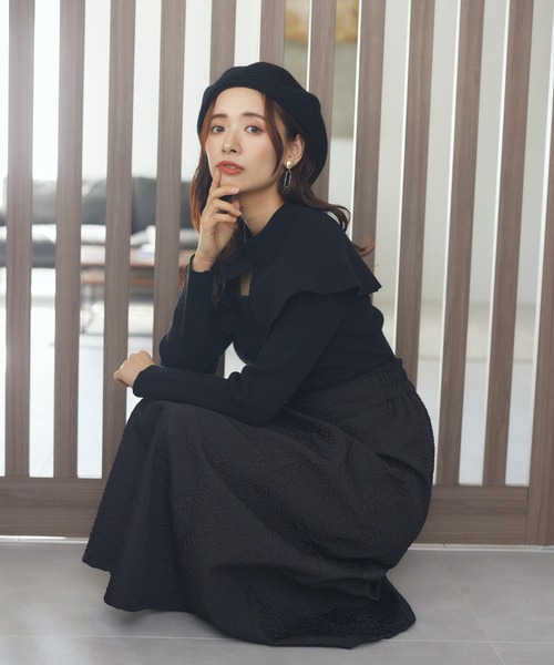 mysty woman（ミスティウーマン）の「【WEB限定】あざとセーラーニット