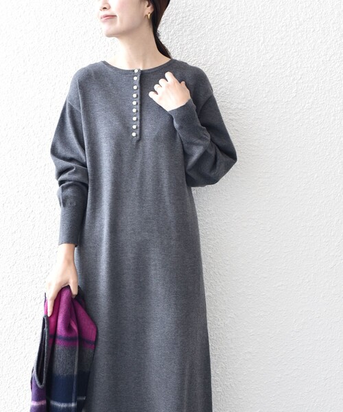 SHIPS（シップス）の「*〈手洗い可能〉2WAYパールモチーフボタンニット