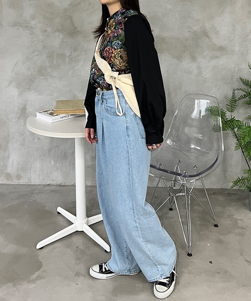 kutir（クティール）の「ゴブランブラウス（シャツ/ブラウス・レディース・オレンジ/アイボリー/ブラック・FREE）」の21枚目の写真