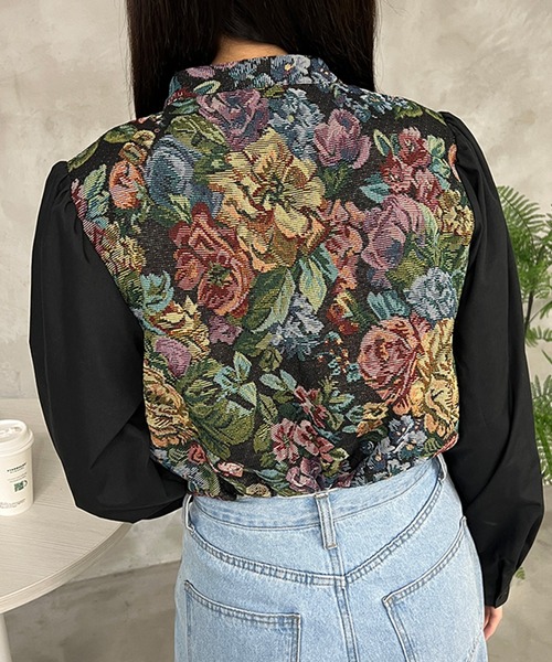 kutir（クティール）の「ゴブランブラウス（シャツ/ブラウス・レディース・オレンジ/アイボリー/ブラック・FREE）」の19枚目の写真