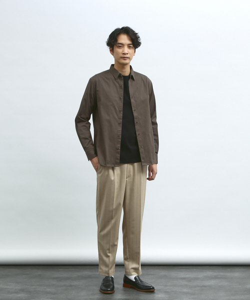 ABAHOUSE(アバハウス)の「ストレッチコットン レギュラーカラー シャツ(シャツ/ブラウス・メンズ・チャコールグレー/カーキ/ホワイト/ネイビー・44/46/48)」の14枚目の写真
