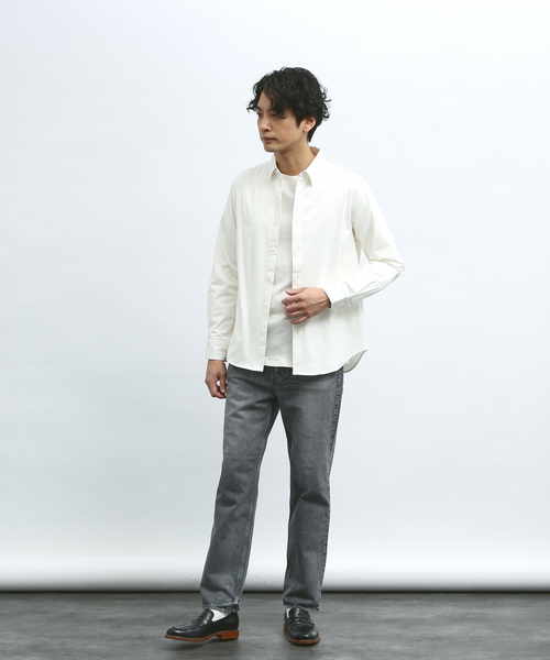 ABAHOUSE(アバハウス)の「ストレッチコットン レギュラーカラー シャツ(シャツ/ブラウス・メンズ・チャコールグレー/カーキ/ホワイト/ネイビー・44/46/48)」の11枚目の写真