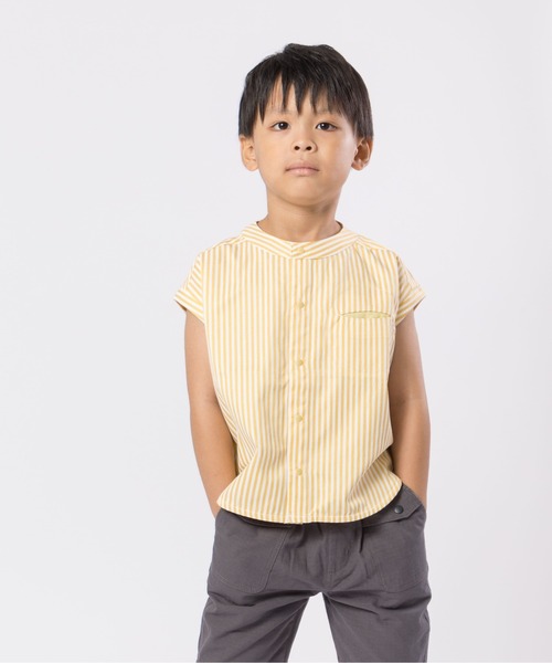 DILASH(ディラッシュ)の「丸ポケット シャツ(シャツ/ブラウス・キッズ・イエロー/ブルー/オフホワイト・80/90/100/110/140/130/120)」の3枚目の写真