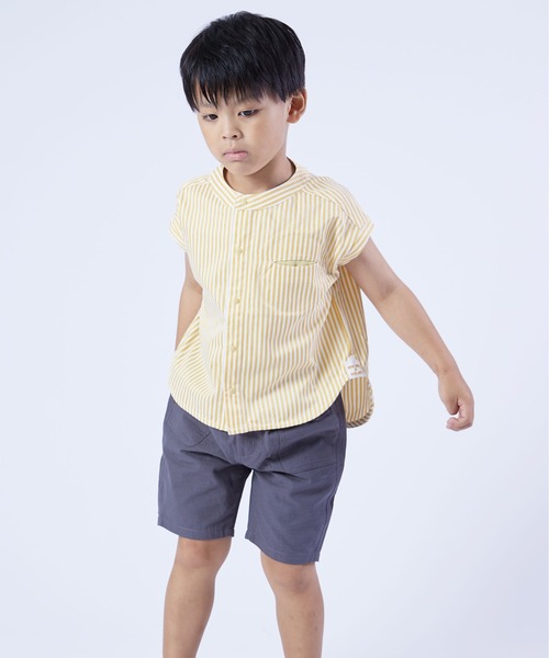 DILASH(ディラッシュ)の「丸ポケット シャツ(シャツ/ブラウス・キッズ・イエロー/ブルー/オフホワイト・80/90/100/110/140/130/120)」の5枚目の写真