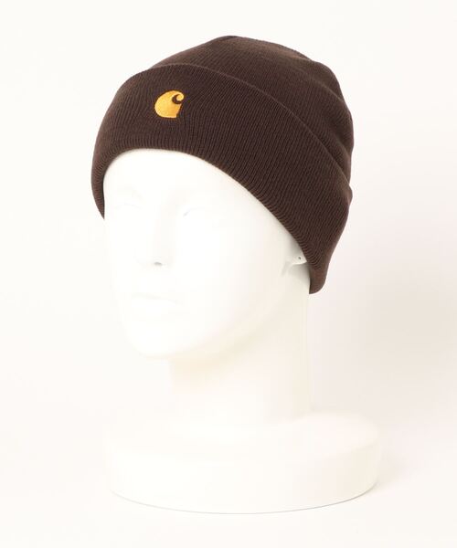 Carhartt WIP(カーハートダブリューアイピー)の「【Carhartt WIP / カーハートダブリューアイピー】CHASE BEANIE(ニットキャップ/ビーニー・メンズ・グリーン系その他/ブラック/ブラウン系その他/ヘザーグレー/ブルー・FREE)」の3枚目の写真