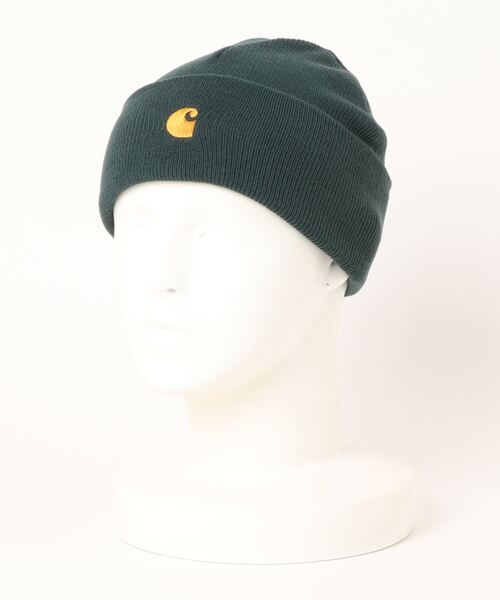 Carhartt WIP(カーハートダブリューアイピー)の「【Carhartt WIP / カーハートダブリューアイピー】CHASE BEANIE(ニットキャップ/ビーニー・メンズ・グリーン系その他/ブラック/ブラウン系その他/ヘザーグレー/ブルー・FREE)」の4枚目の写真