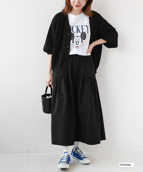 GOOD ROCK SPEED（グッドロックスピード）の「【GOOD ROCK SPEED / グッドロックスピード】Mickey TEE：Tシャツ（Tシャツ/カットソー・レディース・ホワイト/ネイビー・FREE）」の12枚目の写真