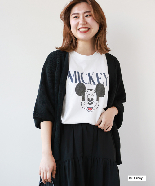 GOOD ROCK SPEED（グッドロックスピード）の「【GOOD ROCK SPEED / グッドロックスピード】Mickey TEE：Tシャツ（Tシャツ/カットソー・レディース・ホワイト/ネイビー・FREE）」の16枚目の写真