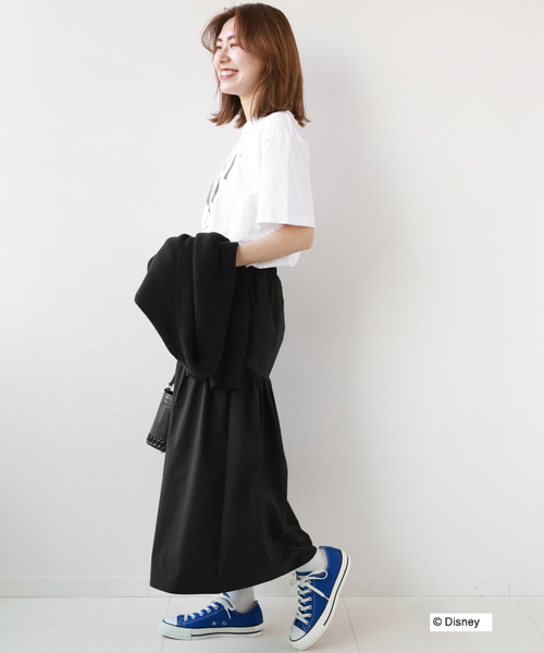 GOOD ROCK SPEED（グッドロックスピード）の「【GOOD ROCK SPEED / グッドロックスピード】Mickey TEE：Tシャツ（Tシャツ/カットソー・レディース・ホワイト/ネイビー・FREE）」の8枚目の写真