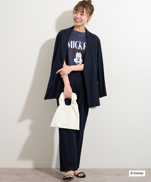 GOOD ROCK SPEED（グッドロックスピード）の「【GOOD ROCK SPEED / グッドロックスピード】Mickey TEE：Tシャツ（Tシャツ/カットソー・レディース・ホワイト/ネイビー・FREE）」の17枚目の写真