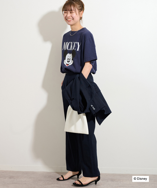 GOOD ROCK SPEED（グッドロックスピード）の「【GOOD ROCK SPEED / グッドロックスピード】Mickey TEE：Tシャツ（Tシャツ/カットソー・レディース・ホワイト/ネイビー・FREE）」の22枚目の写真