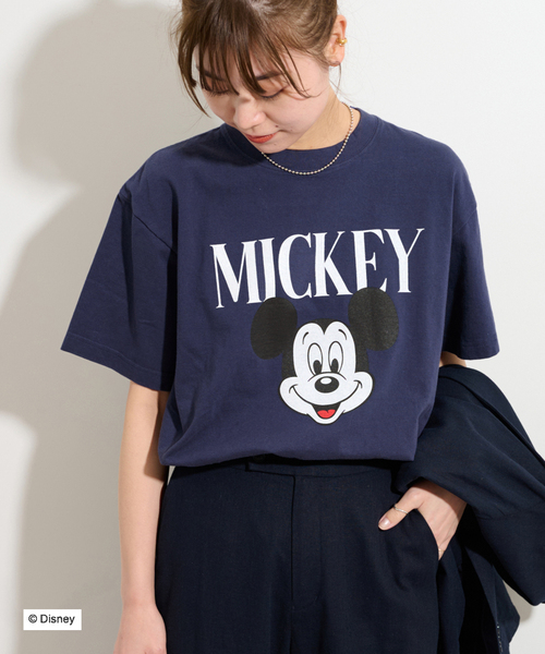 GOOD ROCK SPEED（グッドロックスピード）の「【GOOD ROCK SPEED / グッドロックスピード】Mickey TEE：Tシャツ（Tシャツ/カットソー・レディース・ホワイト/ネイビー・FREE）」の18枚目の写真