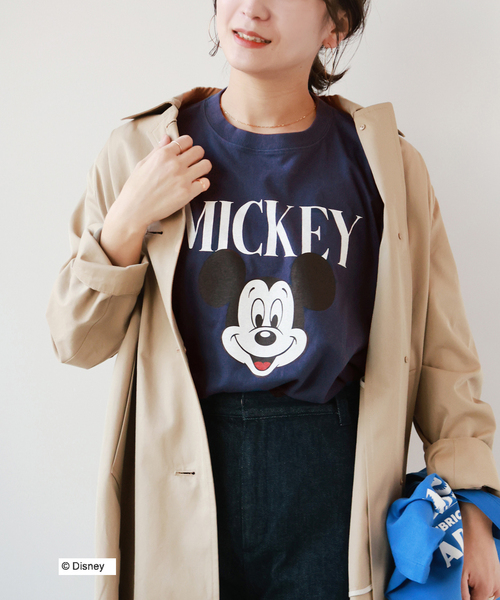 GOOD ROCK SPEED（グッドロックスピード）の「【GOOD ROCK SPEED / グッドロックスピード】Mickey TEE：Tシャツ（Tシャツ/カットソー・レディース・ホワイト/ネイビー・FREE）」の10枚目の写真