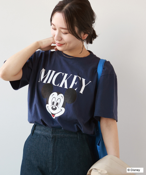 GOOD ROCK SPEED（グッドロックスピード）の「【GOOD ROCK SPEED / グッドロックスピード】Mickey TEE：Tシャツ（Tシャツ/カットソー・レディース・ホワイト/ネイビー・FREE）」の11枚目の写真