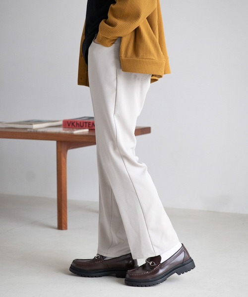 LAKOLE（ラコレ）の「クリーンセミフレアパンツ / 181180（スラックス・メンズ・ブルーグリーン/グレイッシュベージュ/テラコッタ/ブラック・SMALL/MEDIUM/LARGE）」の3枚目の写真