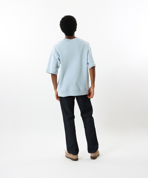 Champion(チャンピオン)の「【Champion/チャンピオン】メンズ MADE IN USA ハーフスリーブスウェットシャツ(Tシャツ/カットソー・メンズ・バイオレット/ブルー系その他2/ゴールド・X-LARGE/LARGE/MEDIUM)」の5枚目の写真