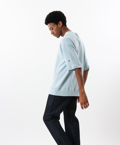 Champion(チャンピオン)の「【Champion/チャンピオン】メンズ MADE IN USA ハーフスリーブスウェットシャツ(Tシャツ/カットソー・メンズ・バイオレット/ブルー系その他2/ゴールド・X-LARGE/LARGE/MEDIUM)」の7枚目の写真