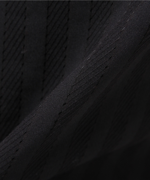 CIAOPANIC（チャオパニック）の「【Ciaopanic】ストライプジャガードPK付T-BL（シャツ/ブラウス・レディース・ブラック/グレー・FREE）」の11枚目の写真