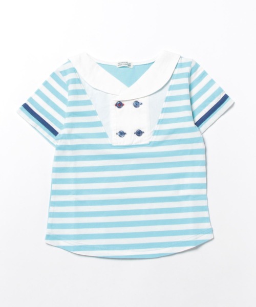 RAGMART（ラグマート）の「セーラーTシャツ（Tシャツ/カットソー・キッズ・サックスブルー/グリーン・110cm/120cm/130cm/100cm）」の11枚目の写真