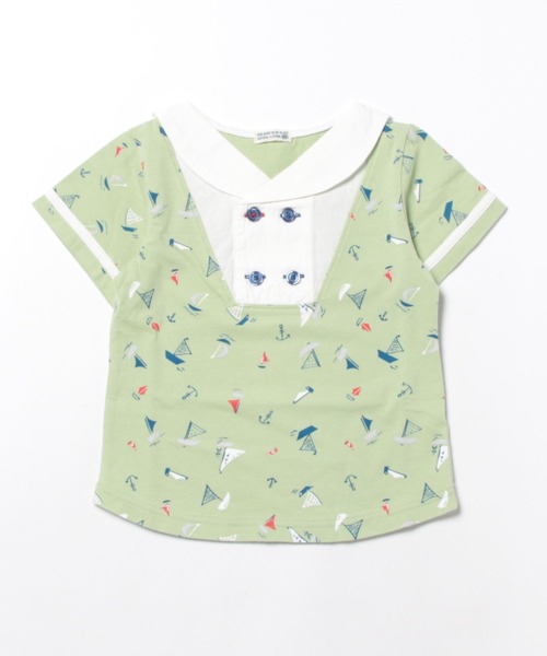 RAGMART（ラグマート）の「セーラーTシャツ（Tシャツ/カットソー・キッズ・サックスブルー/グリーン・110cm/120cm/130cm/100cm）」の10枚目の写真