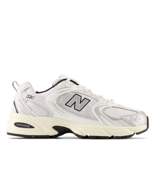 NEW BALANCE(ニューバランス)の「new balance/ニューバランス レディース スニーカー カジュアル シルバー MR530 TA(スニーカー・レディース・ホワイト×シルバー・23.0cm/23.5cm/24.0cm/24.5cm/25.0cm)」の2枚目の写真