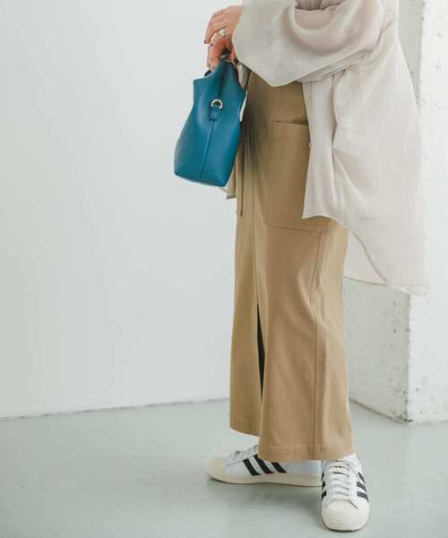 ITEMS URBANRESEARCH（アイテムズ アーバンリサーチ）の「ストレッチタイトスカート（スカート・レディース・ブラック/ベージュ/カーキ・FREE）」の6枚目の写真