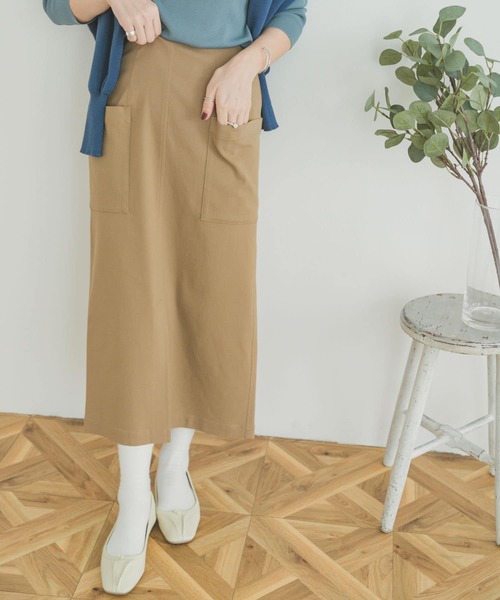 ITEMS URBANRESEARCH（アイテムズ アーバンリサーチ）の「ストレッチタイトスカート（スカート・レディース・ブラック/ベージュ/カーキ・FREE）」の9枚目の写真