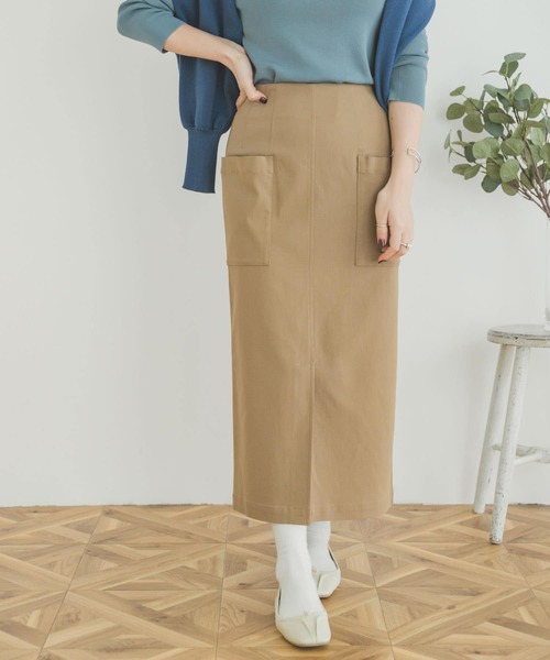 ITEMS URBANRESEARCH（アイテムズ アーバンリサーチ）の「ストレッチタイトスカート（スカート・レディース・ブラック/ベージュ/カーキ・FREE）」の10枚目の写真