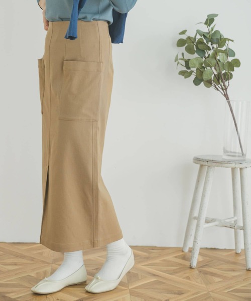 ITEMS URBANRESEARCH（アイテムズ アーバンリサーチ）の「ストレッチタイトスカート（スカート・レディース・ブラック/ベージュ/カーキ・FREE）」の11枚目の写真