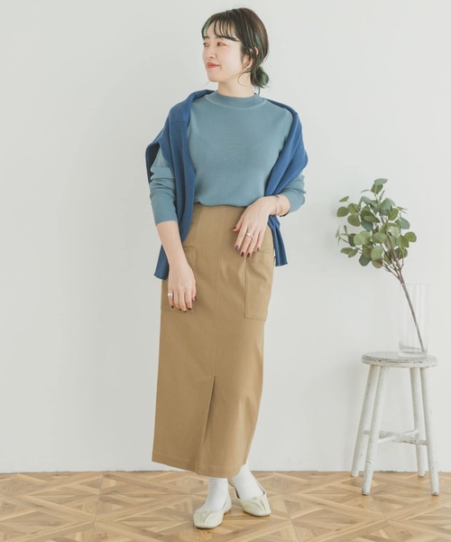 ITEMS URBANRESEARCH（アイテムズ アーバンリサーチ）の「ストレッチタイトスカート（スカート・レディース・ブラック/ベージュ/カーキ・FREE）」の14枚目の写真