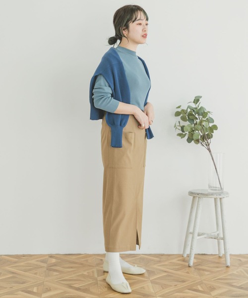 ITEMS URBANRESEARCH（アイテムズ アーバンリサーチ）の「ストレッチタイトスカート（スカート・レディース・ブラック/ベージュ/カーキ・FREE）」の16枚目の写真