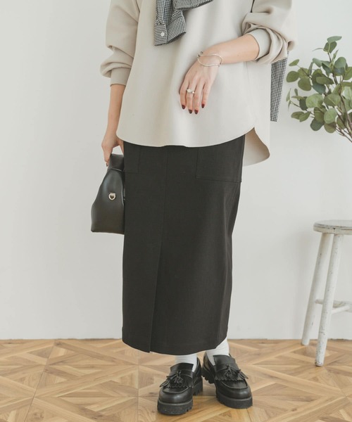 ITEMS URBANRESEARCH（アイテムズ アーバンリサーチ）の「ストレッチタイトスカート（スカート・レディース・ブラック/ベージュ/カーキ・FREE）」の17枚目の写真