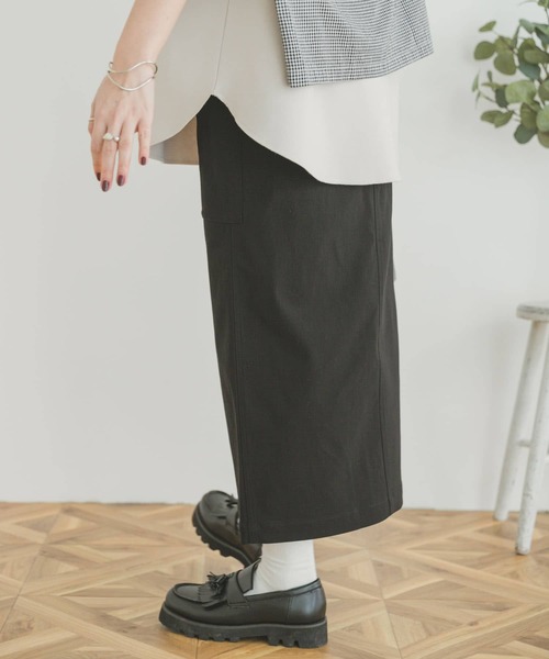 ITEMS URBANRESEARCH（アイテムズ アーバンリサーチ）の「ストレッチタイトスカート（スカート・レディース・ブラック/ベージュ/カーキ・FREE）」の18枚目の写真