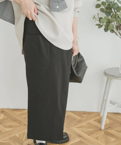 ITEMS URBANRESEARCH（アイテムズ アーバンリサーチ）の「ストレッチタイトスカート（スカート・レディース・ブラック/ベージュ/カーキ・FREE）」の19枚目の写真