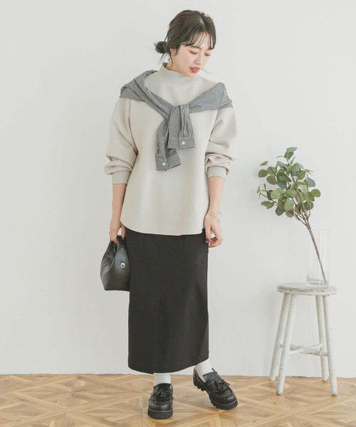 ITEMS URBANRESEARCH（アイテムズ アーバンリサーチ）の「ストレッチタイトスカート（スカート・レディース・ブラック/ベージュ/カーキ・FREE）」の21枚目の写真